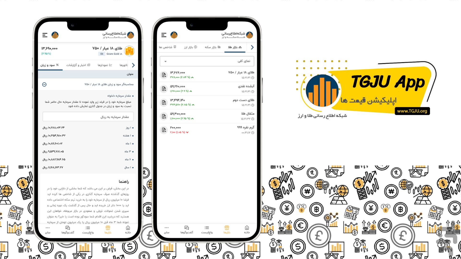 اپلیکیشن قیمت ها